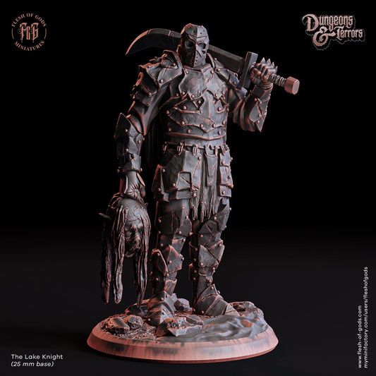 The Lake Knight Resin Figure | Dungeons and Terrors Series RPG Horror Miniatures Tabletop | Flesh of Gods