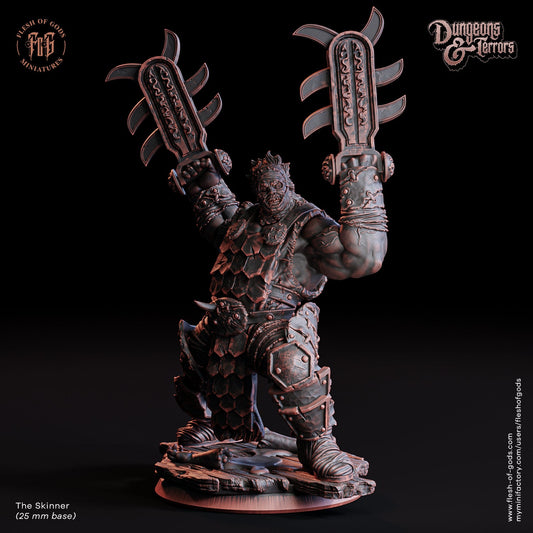 The Skinner Resin Figure | Dungeons and Terrors Series RPG Horror Miniatures Tabletop | Flesh of Gods