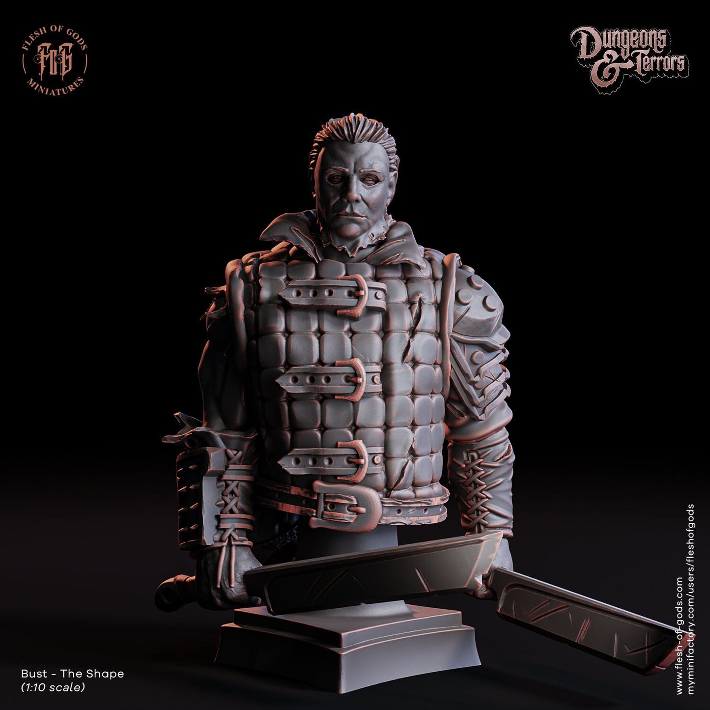 The Shape Resin Bust | Dungeons and Terrors Series RPG Horror Miniatures Tabletop | Flesh of Gods