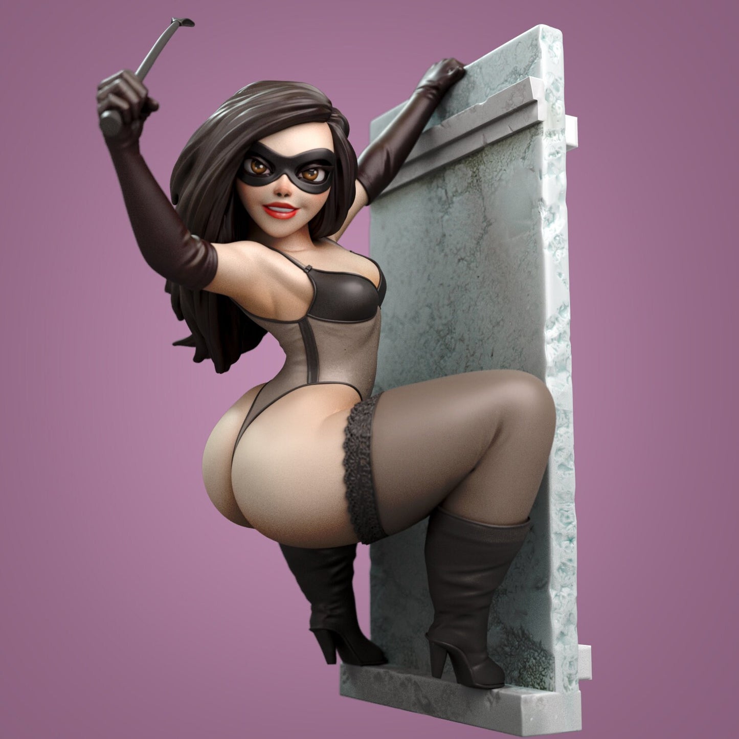 Auntie Dominatrix Animated Pin Up Statue & Miniature | Torrida Minis