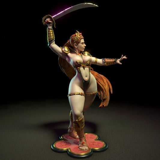 Sword Dancer Pin Up Statue & Miniature | Torrida Minis