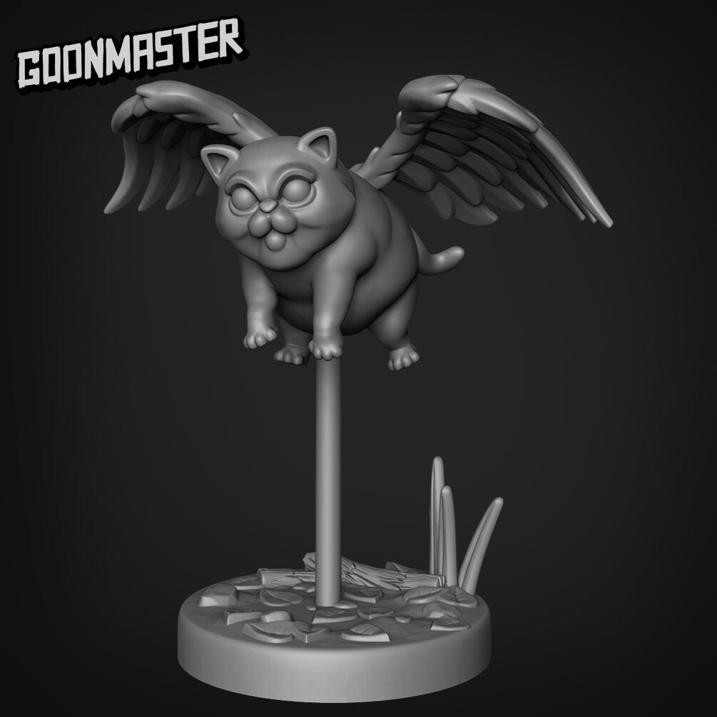 Tressym Winged Cat Resin Miniature Set | Murder Birds | Goon Master Games