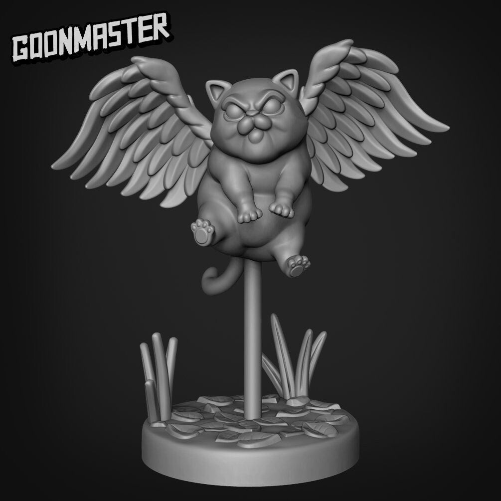 Tressym Winged Cat Resin Miniature Set | Murder Birds | Goon Master Games