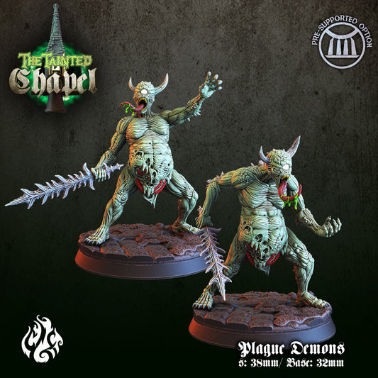 Plague Demons Tabletop Miniature Set| The Tainted Chapel Collection | Crippled God Foundry