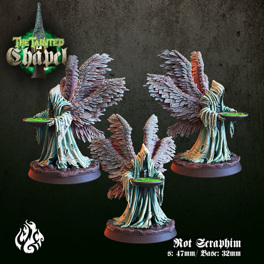 Rot Seraphim Tabletop Miniature | The Tainted Chapel Collection | Crippled God Foundry