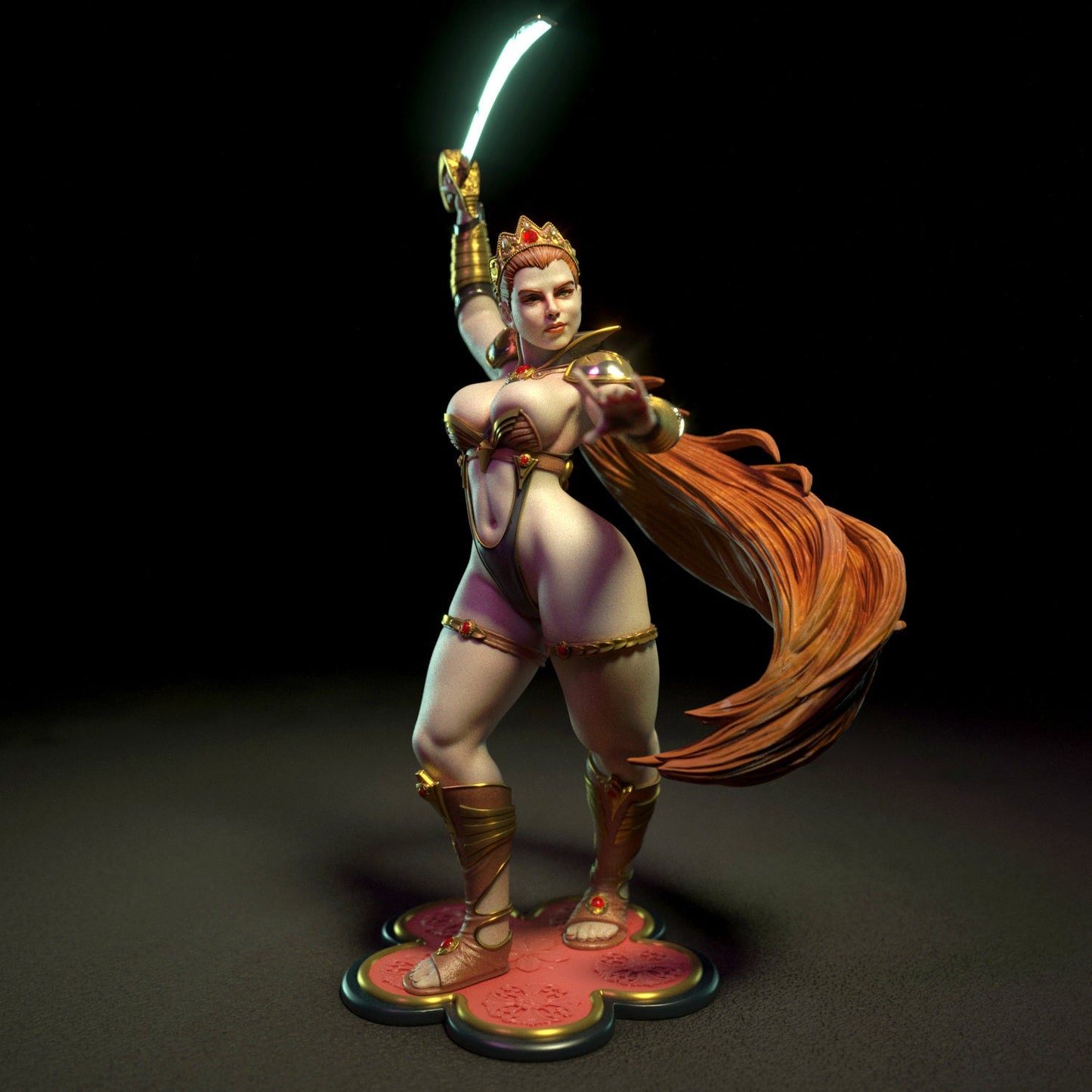 Sword Dancer Pin Up Statue & Miniature | Torrida Minis