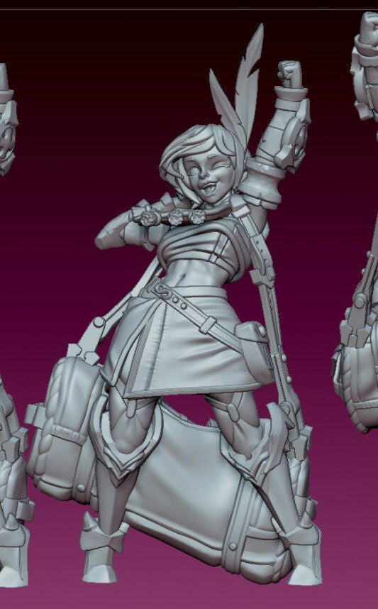 Inara the Loot Hoarder Tabletop Miniature and Variants | Goblin Girls | Gaz Miniatures