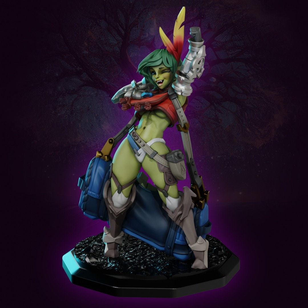 Inara the Loot Hoarder Tabletop Miniature and Variants | Goblin Girls | Gaz Miniatures