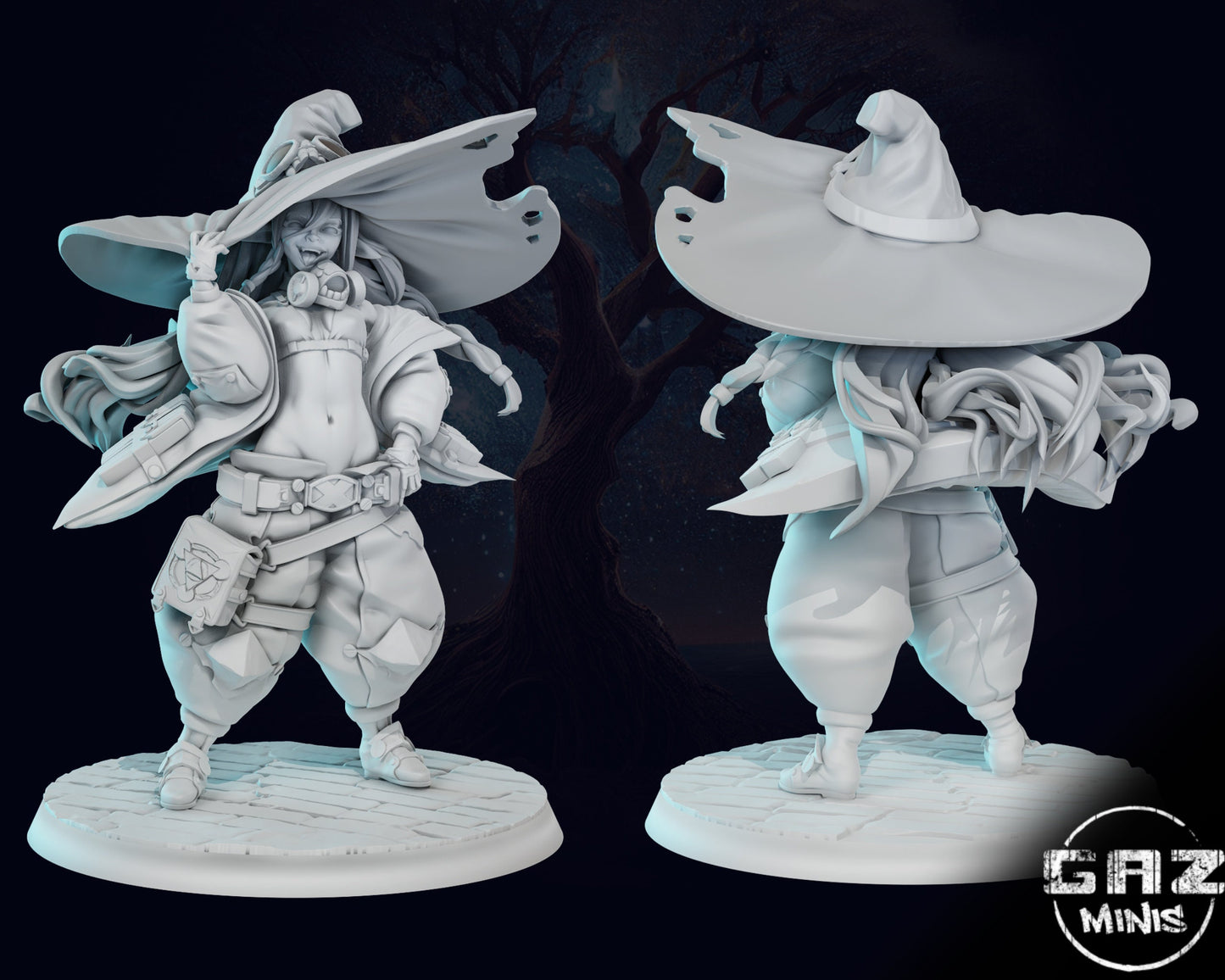 Nimue the Goblin Witch Tabletop Miniature and Variants | Goblin Girls | Gaz Miniatures