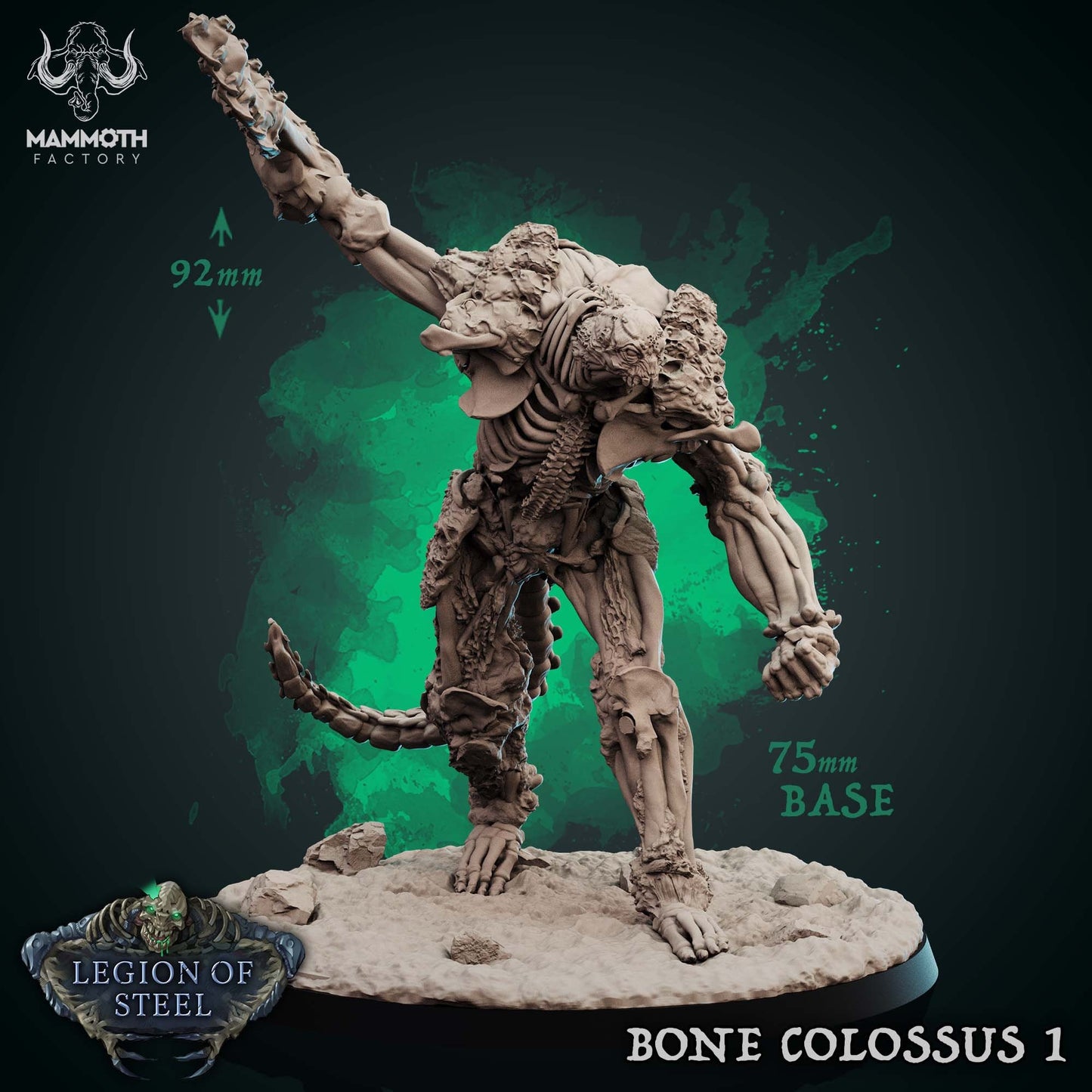 Bone Colossus Tabletop Miniature Set | Legion of Steel Collection | Mammoth Factory