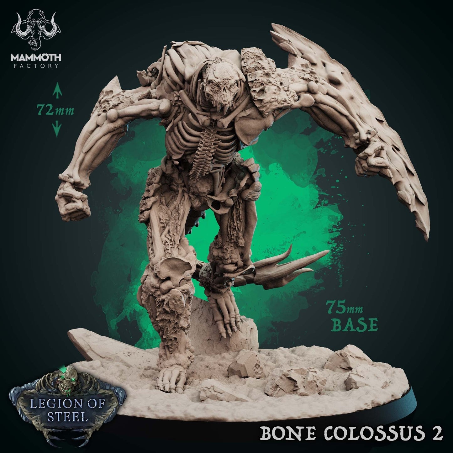 Bone Colossus Tabletop Miniature Set | Legion of Steel Collection | Mammoth Factory