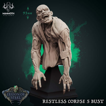 Restless Corpse Resin Busts | Mammoth Heroes Collection | Mammoth Factory