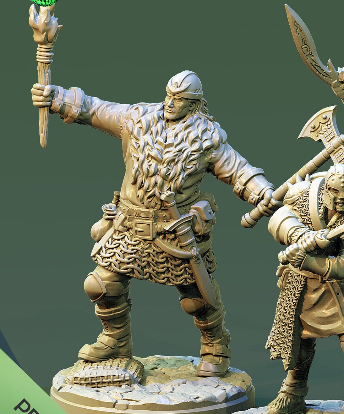 Saxon Invaders Resin Miniature Set | Arthurian Legends Series RPG Tabletop | Clay Cyanide Miniatures