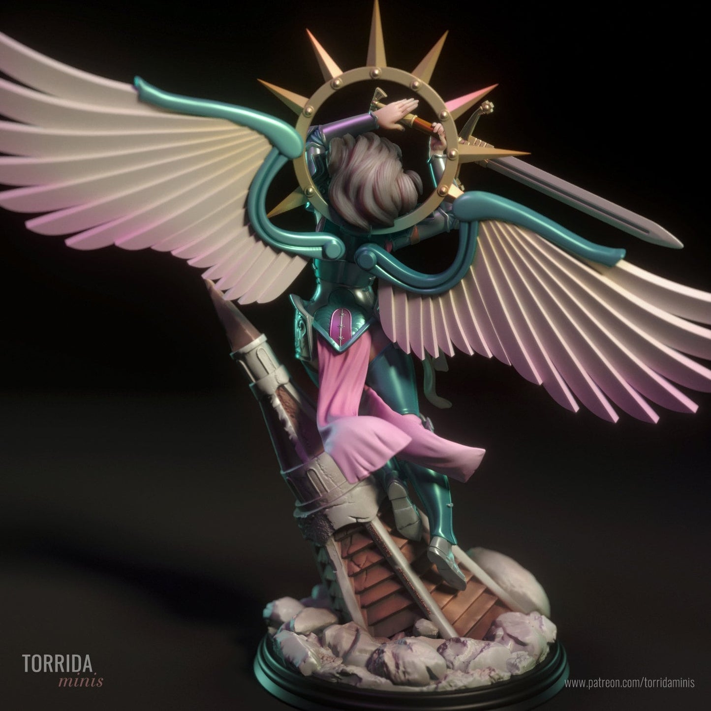 Armored Angel Pin Up Statue & Miniature | Torrida Minis