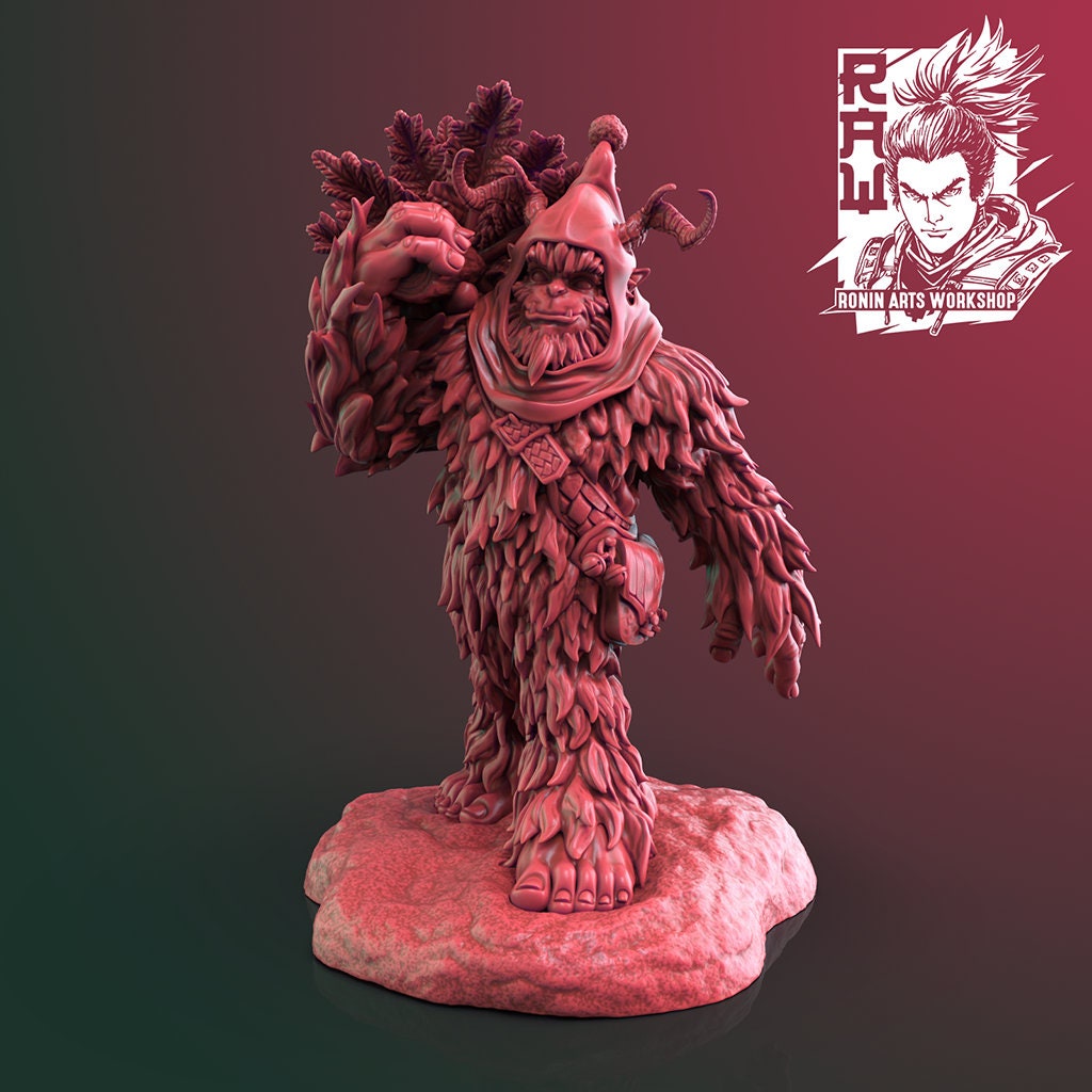 Christmas Snow Yeti Resin Tabletop Miniature Set | Ronin Arts Workshop RAW