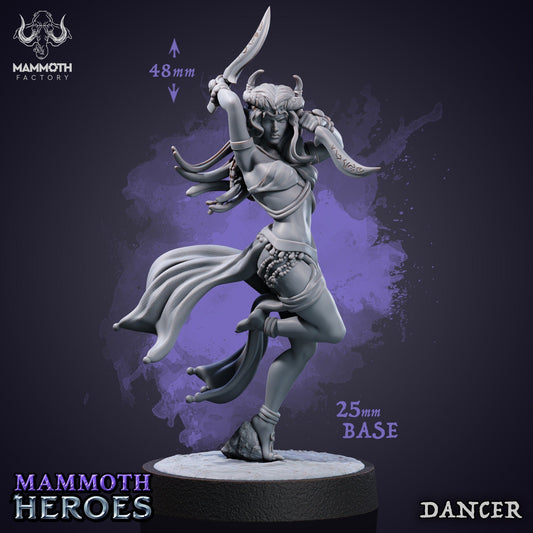 Deadly Dancer Tabletop Miniature | Mammoth Heroes Collection | Mammoth Factory