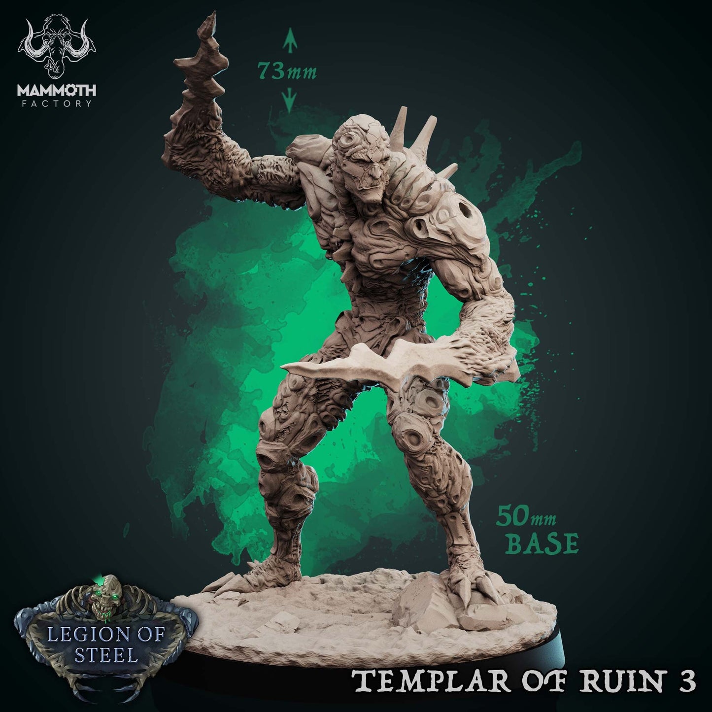 Templar of Ruin Tabletop Miniature Set | Legion of Steel Collection | Mammoth Factory