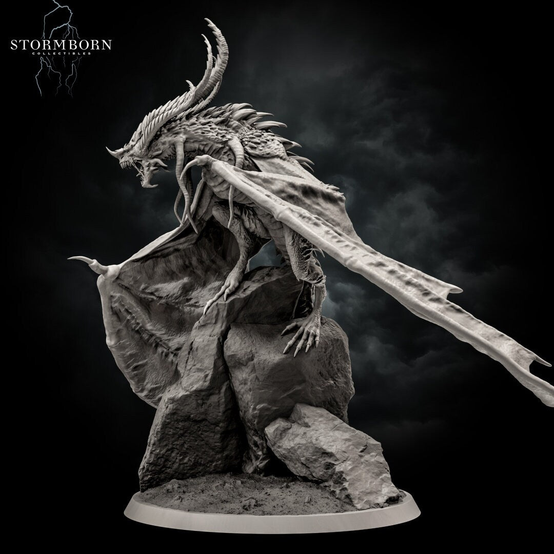 Abeloth the Accursed Dragon Tabletop RPG Miniature | Stormborn Collectibles