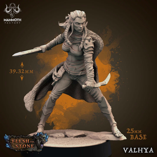 Valhya the Stonespeaker Tabletop Miniature | Flesh to Stone Collection | Mammoth Factory