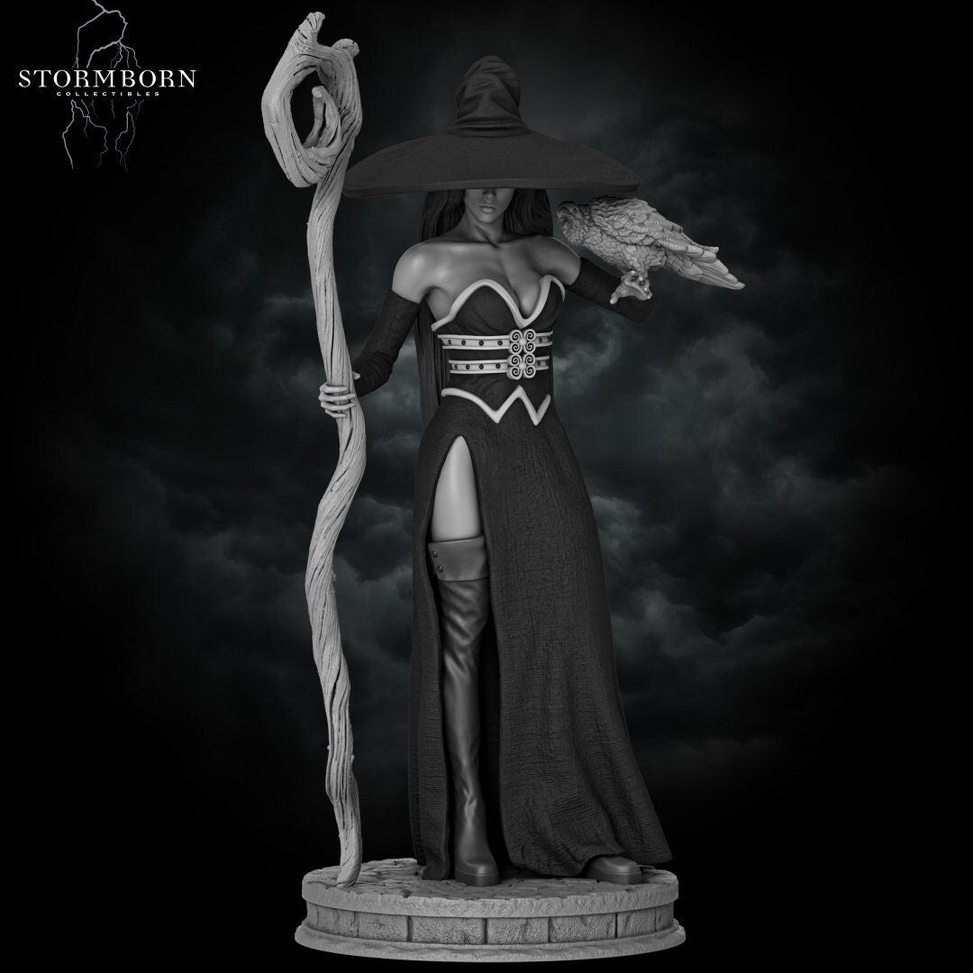 Azora the Witch Tabletop RPG Miniature | Stormborn Collectibles