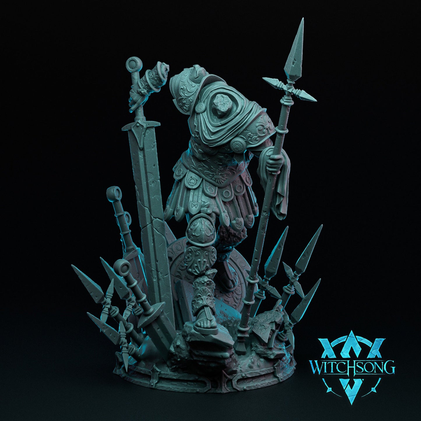 Stoneworn Sentry Tabletop RPG Miniature Variant | Witchsong Miniatures