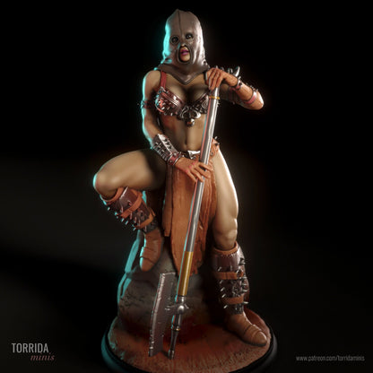 Amyra the Executioner Pin Up Statue & Miniature | Torrida Minis