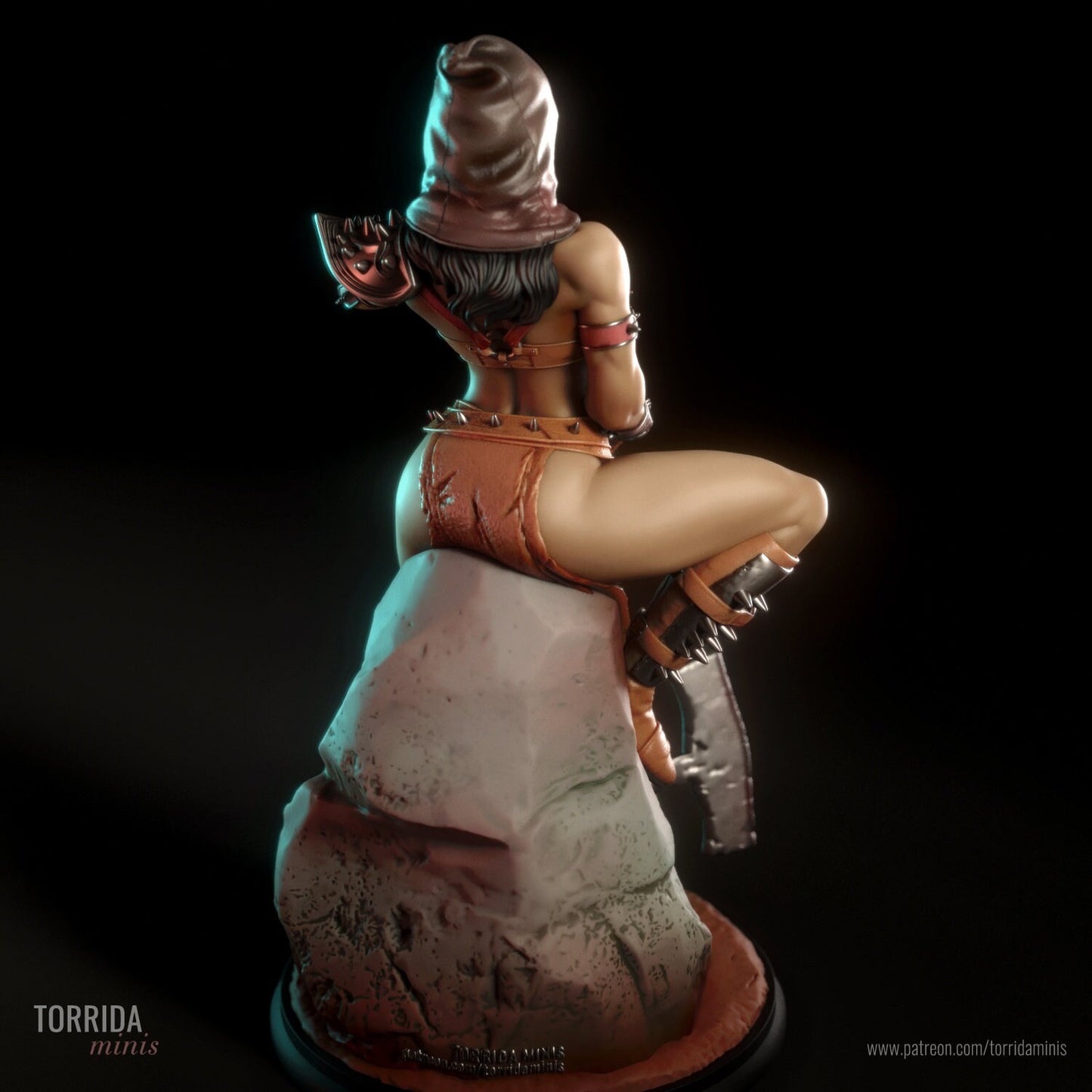 Amyra the Executioner Pin Up Statue & Miniature | Torrida Minis