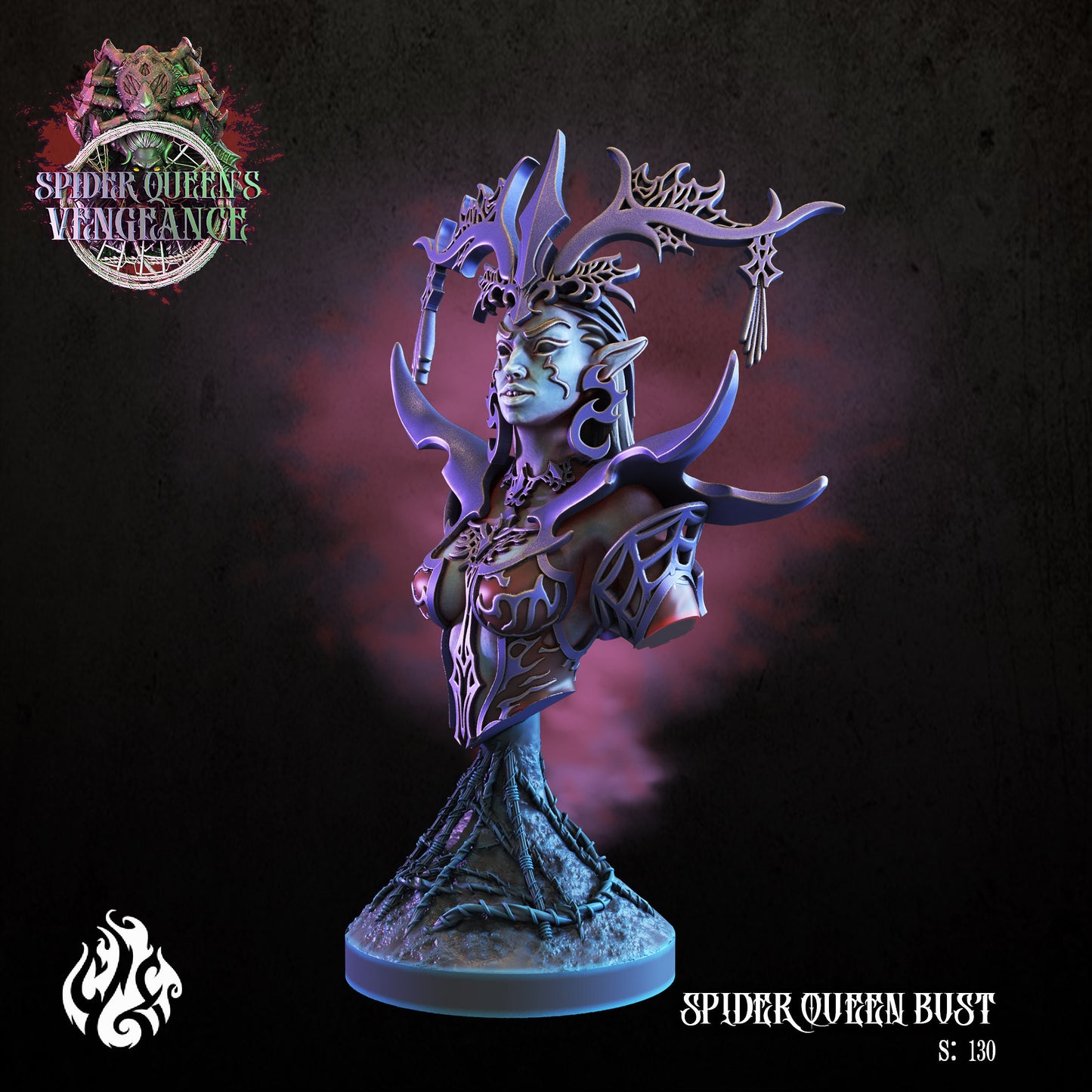 Arachnomancer Tabletop RPG Miniature | Spider Queen's Vengeance Collection | Crippled God Foundry