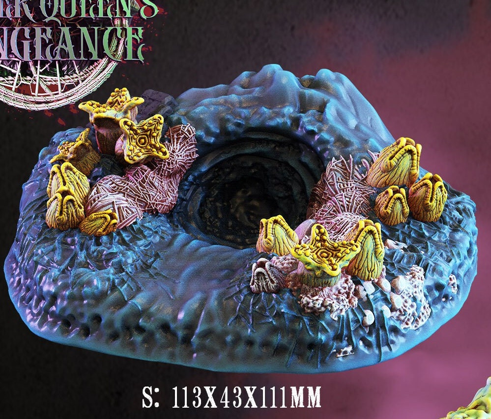 Spider's Nest and Eggs Tabletop RPG Miniature Terrain | Spider Queen's Vengeance Collection | Crippled God Foundry