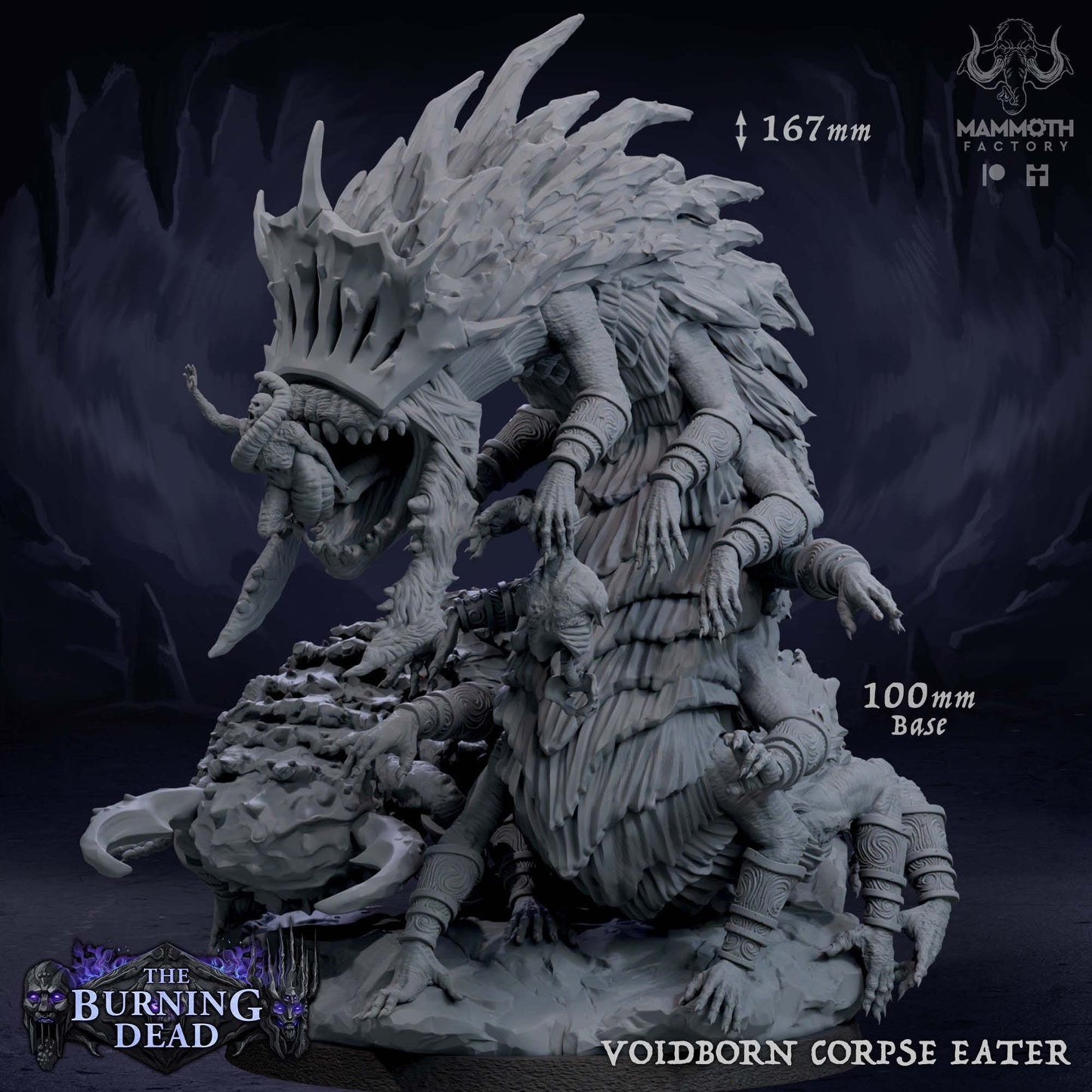 Voidborn Corpse Eater Tabletop Miniature Set | Burning Dead Collection | Mammoth Factory