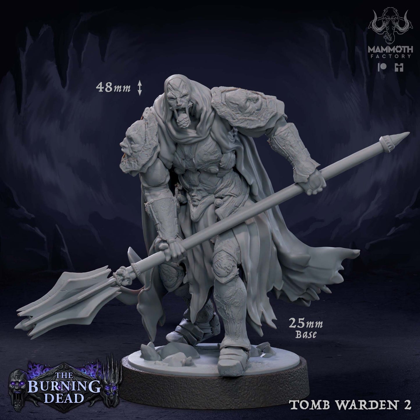 Tomb Warden Tabletop Miniature Set | Burning Dead Collection | Mammoth Factory