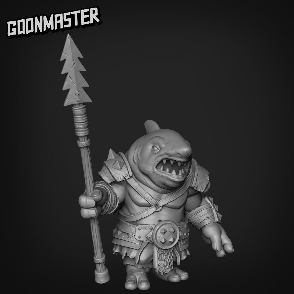 Shark Berserkers Resin Miniature Set | Corgi Collective | Goon Master Games