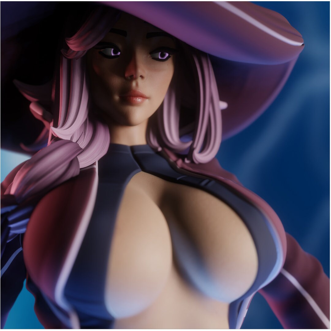 Storm Sorceress Pin Up Statue & Miniature | QB Works