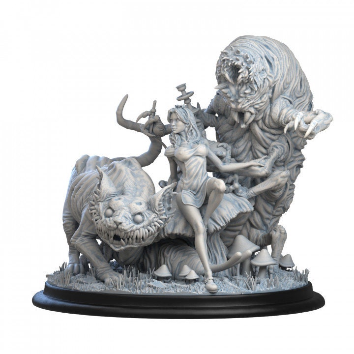 Alice in Creepyland Diorama Pin Up Statue & Miniature | Alice in Creepyland | Siryll Art