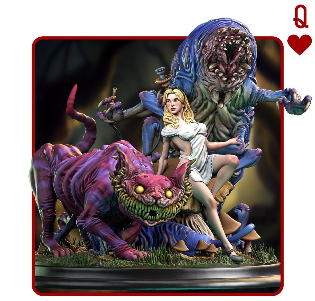 Alice in Creepyland Diorama Pin Up Statue & Miniature | Alice in Creepyland | Siryll Art