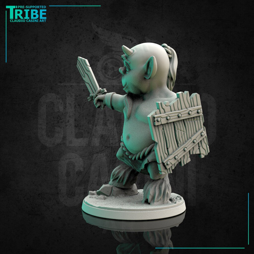 Baby Satyr Tabletop Miniature | Guardians of the Forest Series | Claudio Casini Art