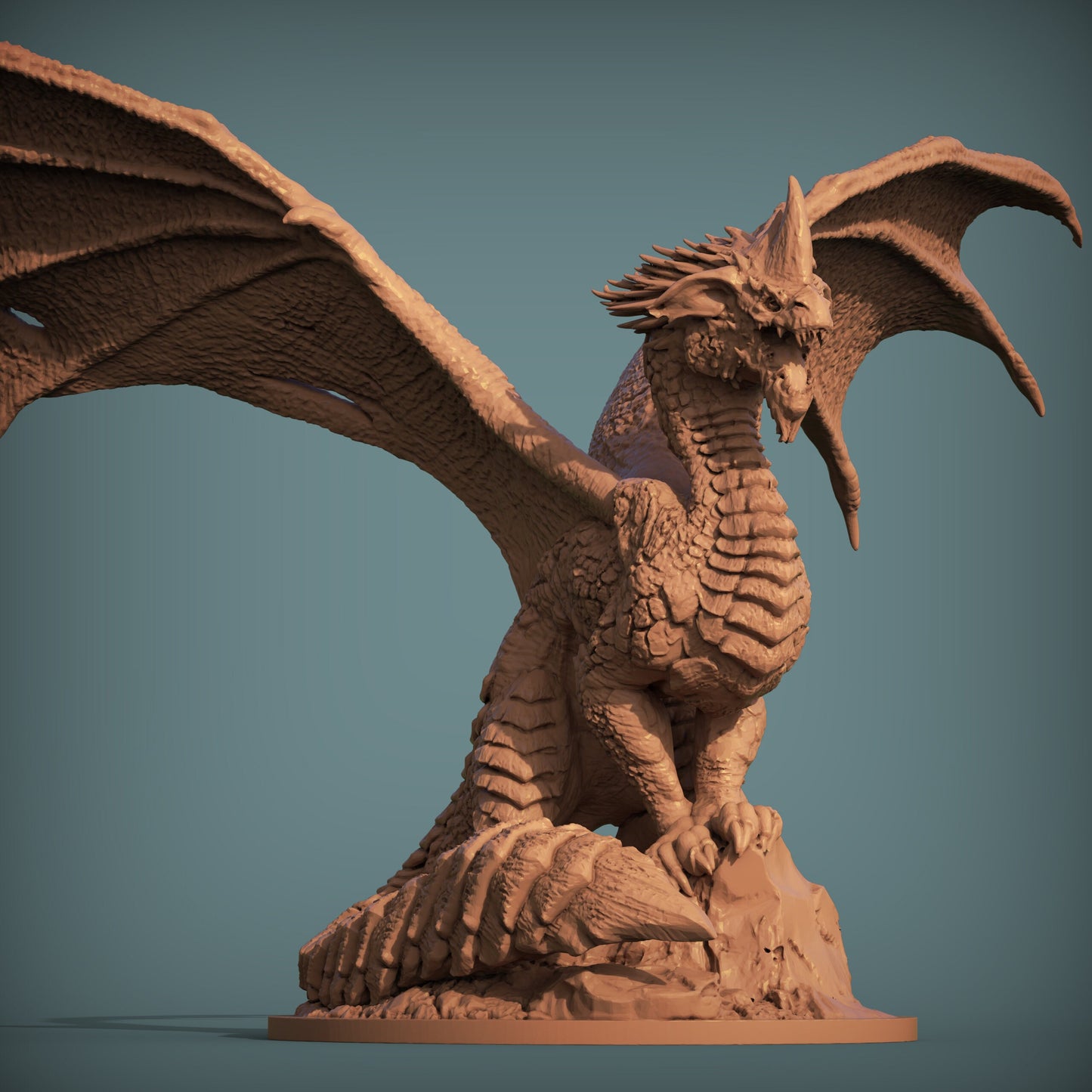 Ancient Blue Dragon Resin RPG Miniature | Print My Minis | World of Dragons 2