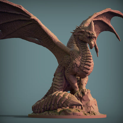 Ancient Blue Dragon Resin RPG Miniature | Print My Minis | World of Dragons 2