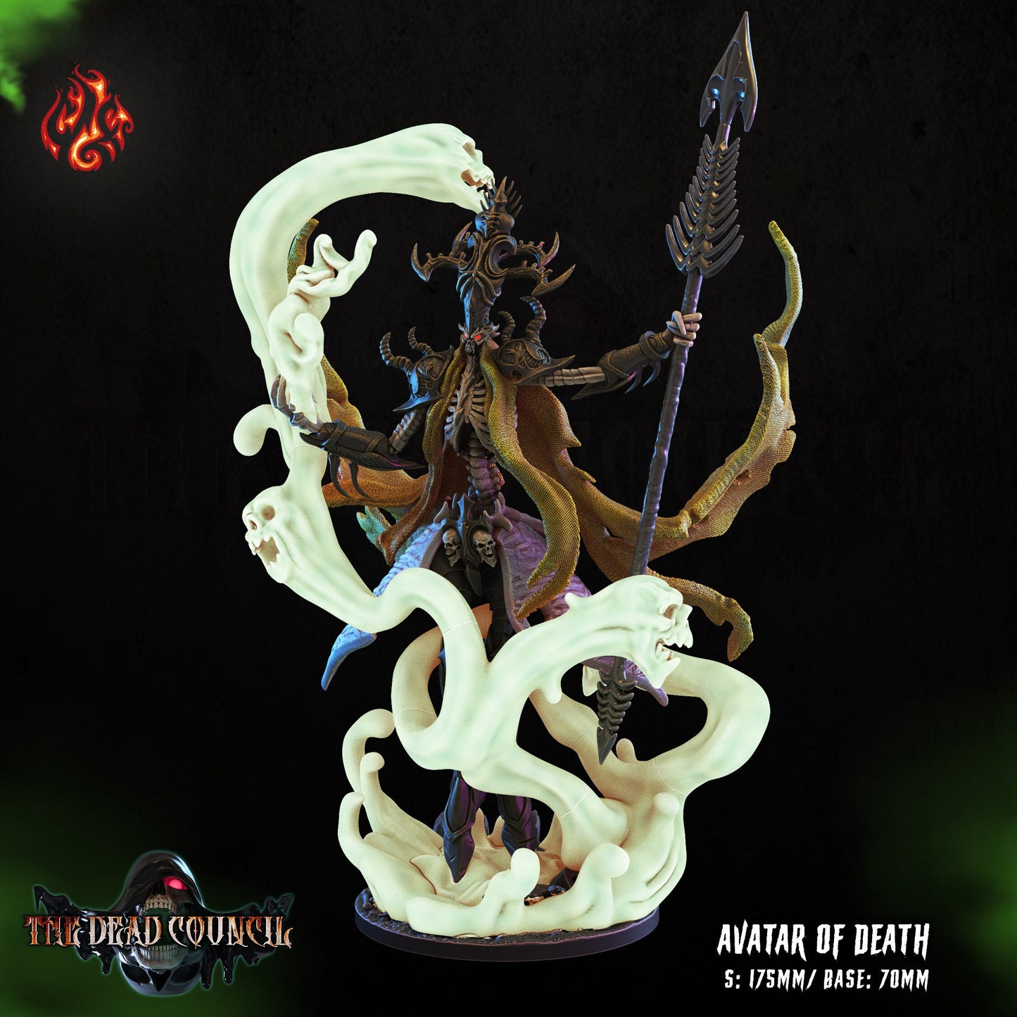 Avatar of Death Tabletop RPG Miniature | The Dead Council Collection | Crippled God Foundry