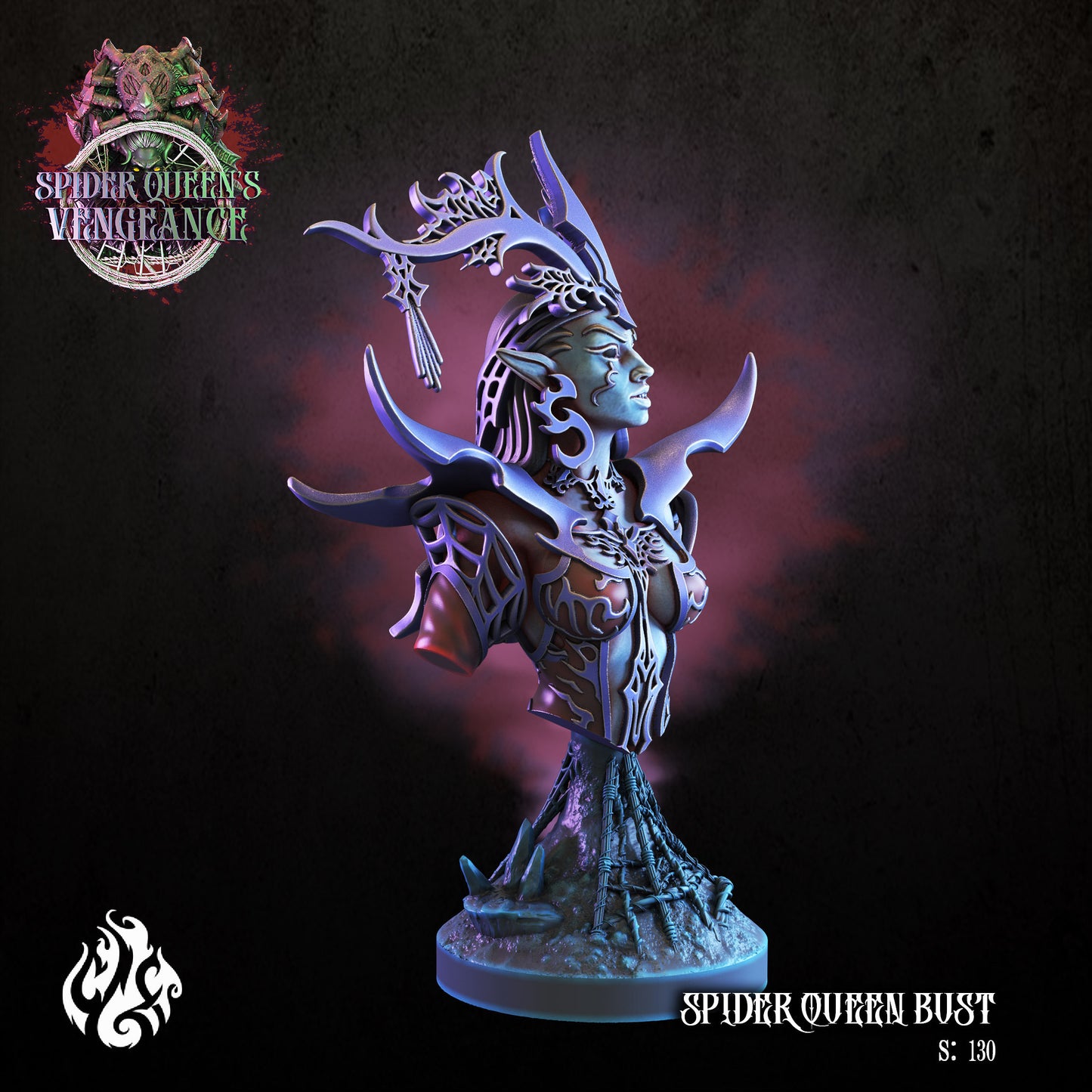 Arachnomancer Tabletop RPG Miniature | Spider Queen's Vengeance Collection | Crippled God Foundry