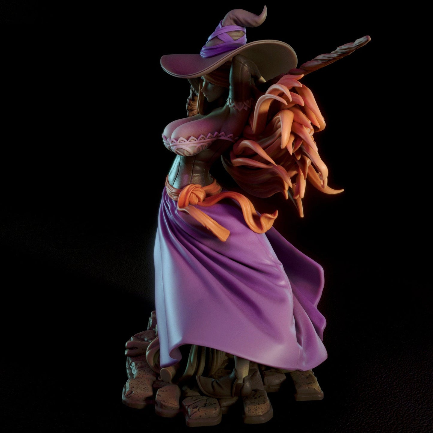 Anime Sorceress Animated Pin Up Statue & Miniature | Torrida Minis