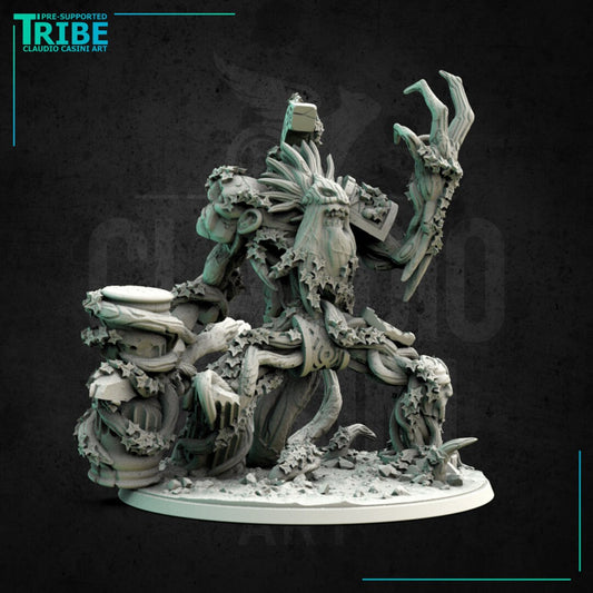 Treant Warrior Living Tree Resin Miniature | Guardians of the Forest Series | Claudio Casini Art