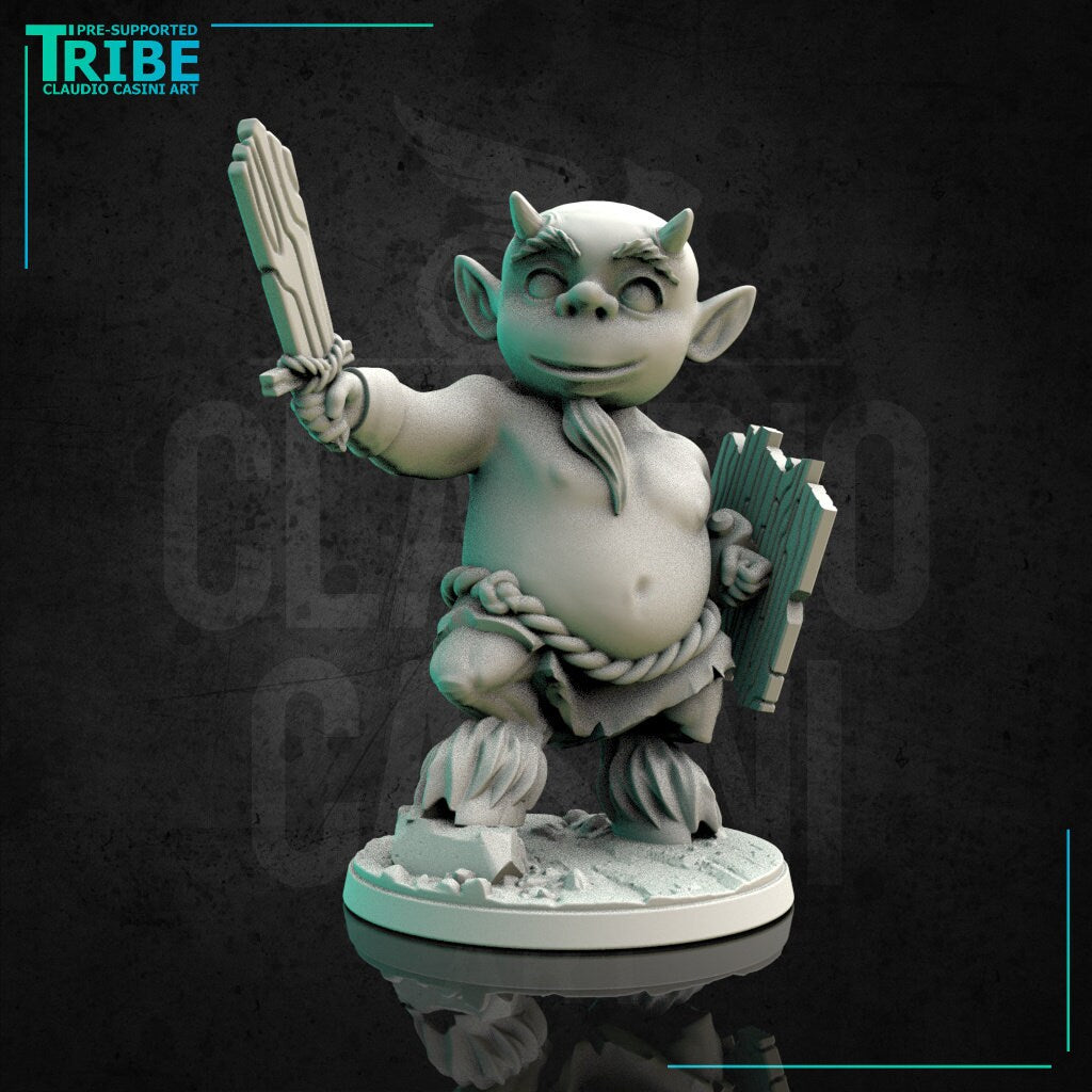 Baby Satyr Tabletop Miniature | Guardians of the Forest Series | Claudio Casini Art