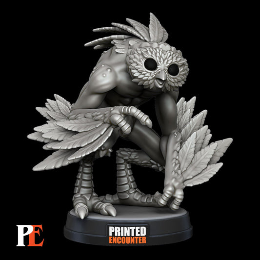 Owl Demon Tabletop Miniature | Printed Encounter