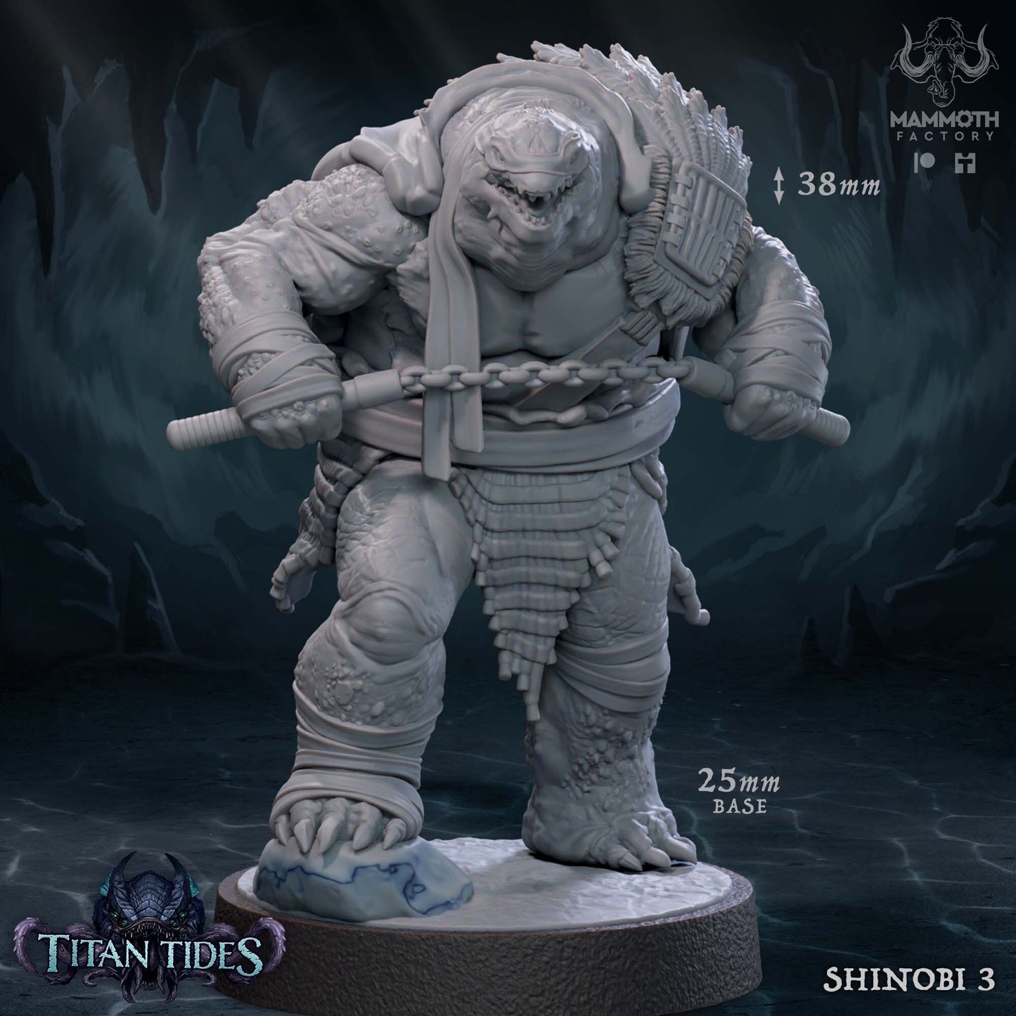 Shell Shinobis Tabletop Miniature Set | Titan Tides Collection | Mammoth Factory