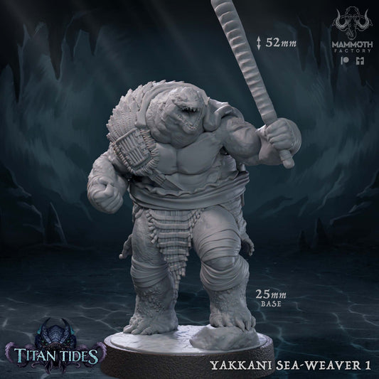 Turtlefolk Warriors Tabletop Miniature Set | Titan Tides Collection | Mammoth Factory