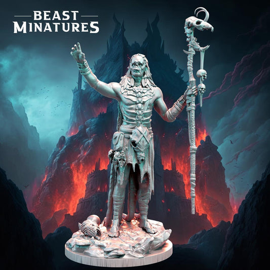 Bone Rattler Shaman Tabletop Miniature | Dark Magic Collection | Beast Miniatures