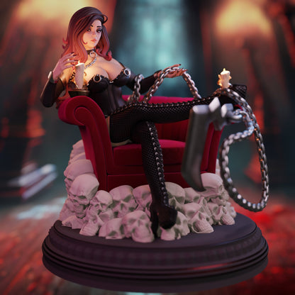 Vampire Queen Pin Up Statue & Miniature + Variant  | QB Works