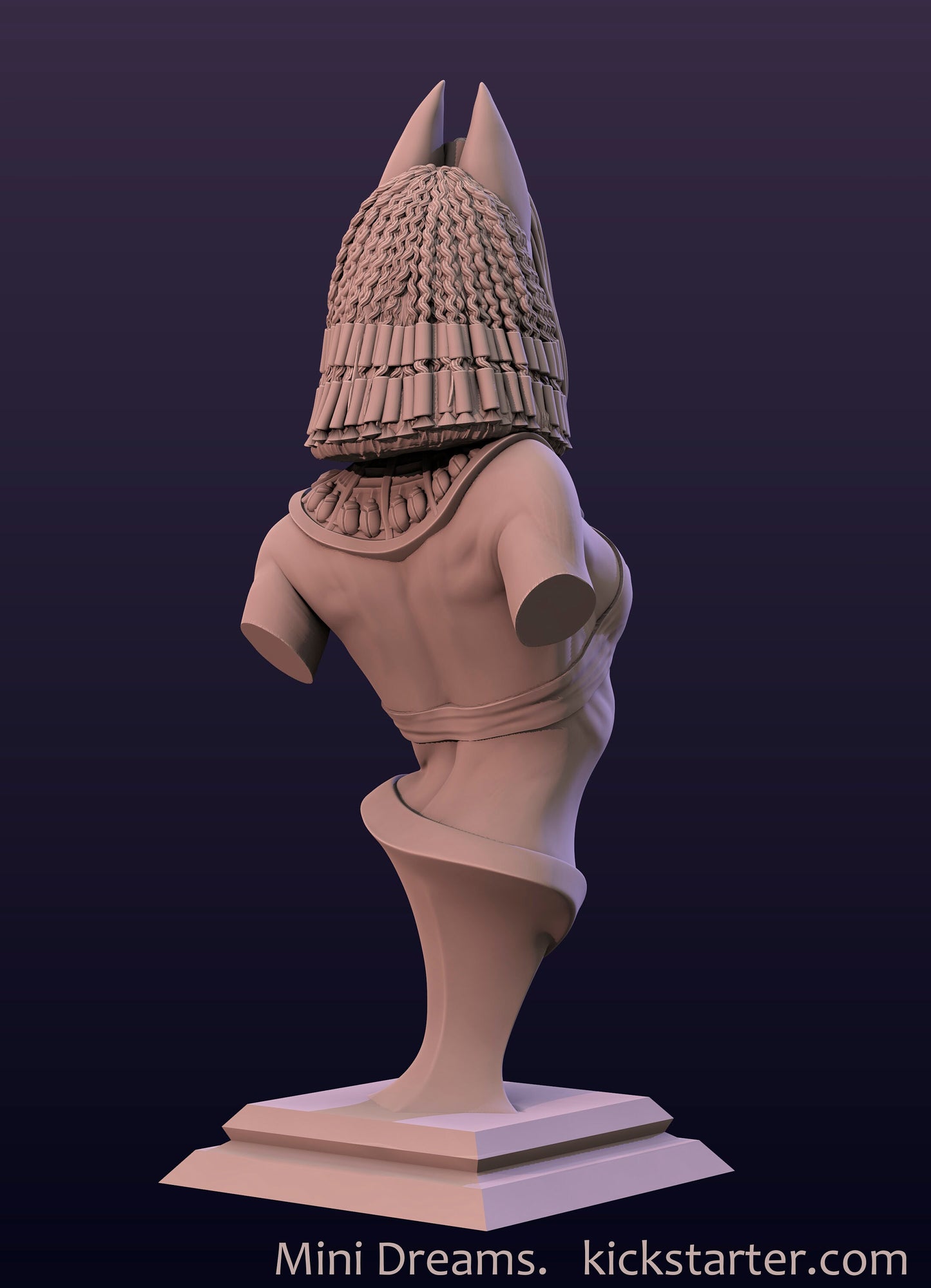 Ankhshu Egyptian Cat Girl Bust | Mini Dreams