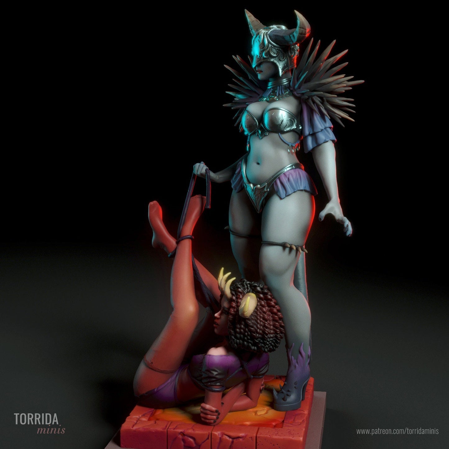 Bilha Dom Demon Woman Pin Up Statue & Miniature | Torrida Minis